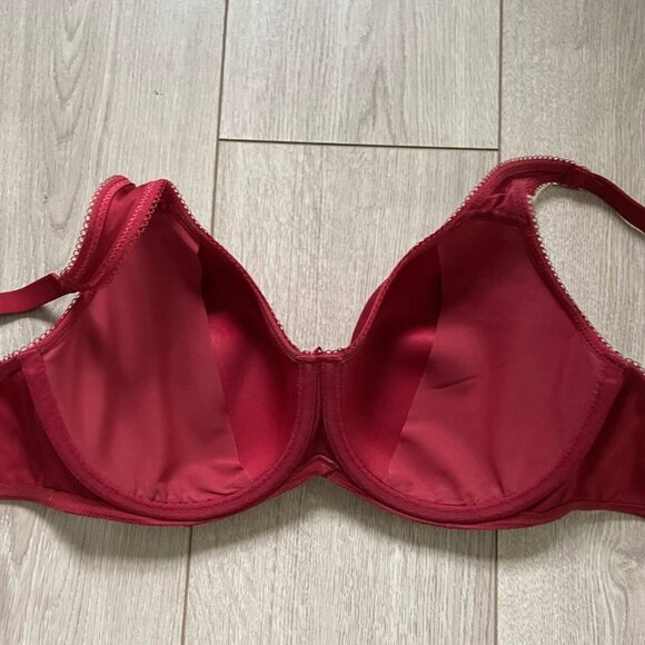 Wacoal Contour Bra Women's Size 38d Red Adjustable Straps Padded - Picture 8 of 9